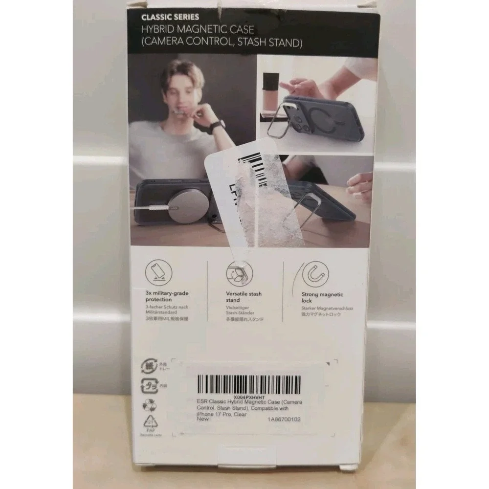 ESR for iPhone 17 Pro Case with Stash Stand, Camera Control Cover Compatible - Picture 2 of 3